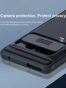 NILLKIN 1pc Case Compatible With Google Pixel 7A / 7 / 7 Pro / 6A, Premium Upgraded Shockproof Phone Case With Slide Camera Cover - Black - View 4
