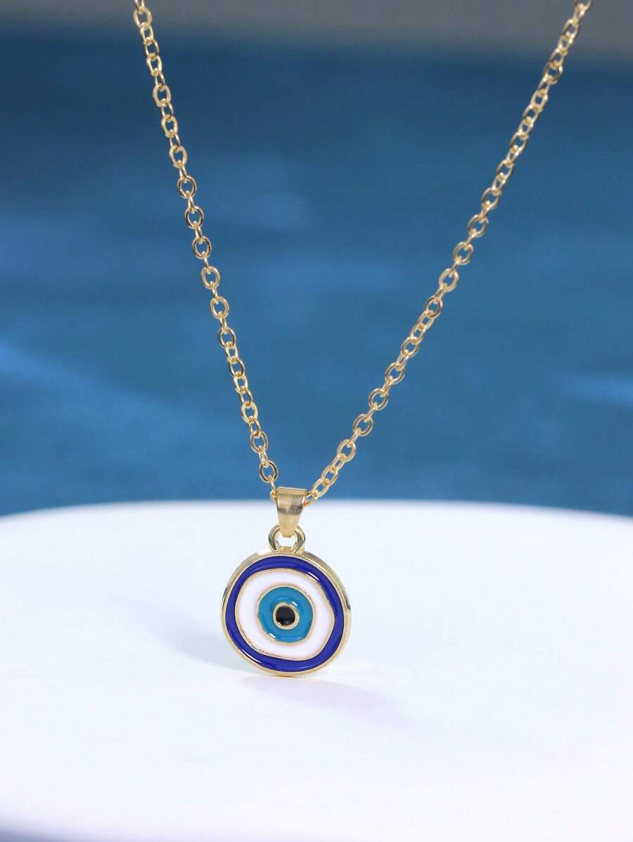 1 Thời Trang Hợp Kim Kẽm Ác Mắt Dây Chuyền Nữ Trang Trí Hàng Ngày - Nhiều màu - Xem 1