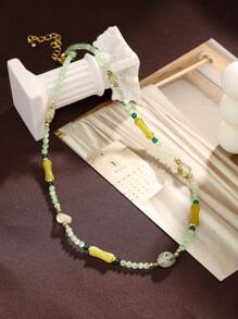 1 Thời Trang Đá Pha Lê Tự Nhiên Trang Trí Vòng Cổ Cho Nữ Trang Trí Lễ Hội - Nhiều màu - Xem 4