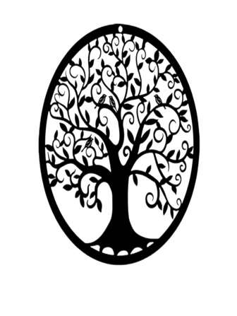 1pc Tree Design Wall Hanging, Creative Hollow Out Plant Shaped Hanging Decoration For Home Best Gifts Birthday