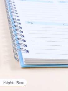 1 Thư Đồ Họa Xoắn Ốc Lập Kế Hoạch, Đơn Giản Đa Năng Kế Hoạch Hàng Tuần Danh Sách Kiểm Tra Notepad Cho Trường Học, Văn Phòng, Sinh Viên - Hồng - Xem 8