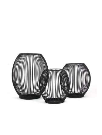 1pc Black Drum-Shaped Candle Holder, Minimalist & Practical Multipurpose Gifts Birthday Graduation