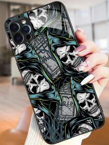 Skeleton Pattern Phone Case Grunge Phone Case