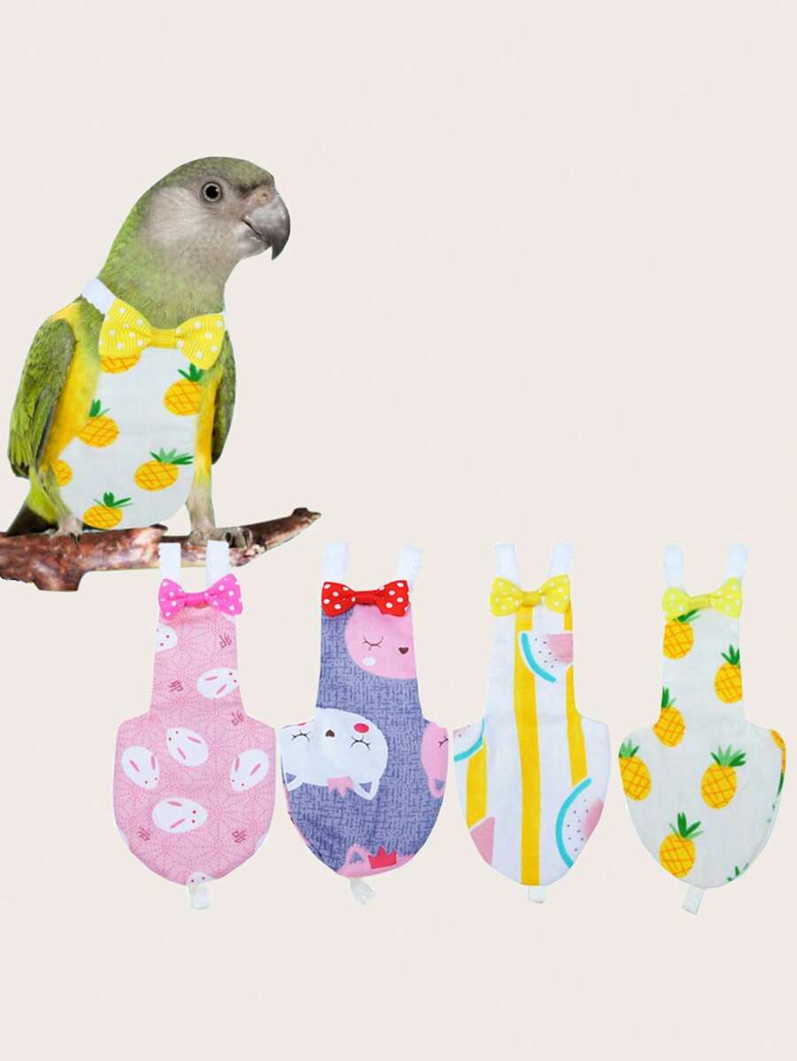 1pc Cartoon Graphic Random Parrot Sanitary Pants For Bird For All Season - Multicolor - View 1