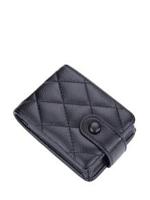 Baellerry Quilted Pattern With Mirror Malist For Women Wallet Mini Wallet Purse Wallet Coin Wallet - Black - View 2