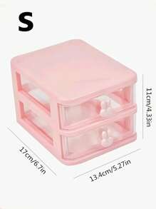 1 Màu Trong Suốt Giá Để Bàn, Đơn Giản Nhiều Lớp Để Bàn Văn Phòng Phẩm Hộp Bảo Quản Cho Văn Phòng, Sinh Viên Văn Phòng Phẩm Lưu Trữ - trắng - Xem 7