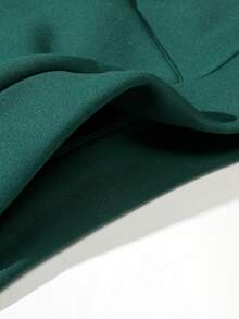 Aesthetic Post 男士字母圖案抽繩加絨內裏連帽衫 - 墨綠色 - 查看 8