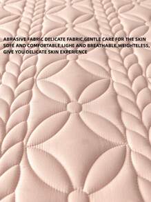 1入組素色床笠，粉紅色織物絎縫床墊套，適用於臥室 - 粉色 - 查看 5