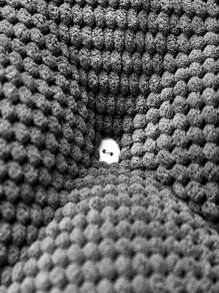 1pc Solid Color Chair Seat Cushion, Dark Grey Polyester Seat Pad, For Home - Dark Grey - View 8