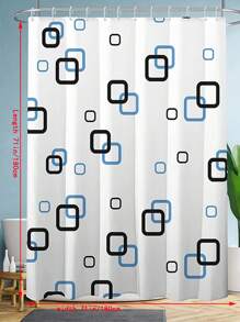 con patrón geométrico ducha moderno dividir para cuarto de baño - Multicolor - Ver 2