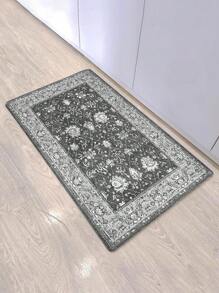 1PC Boho Kitchen Rug ,Thin Kitchen Rugs and Mats, Non Slip Kitchen Floor Mat, Laundry Room Rugs - Light Grey - View 4