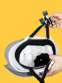 Motorcycle Universal Helmet Anti-theft Lock - Black - View 2