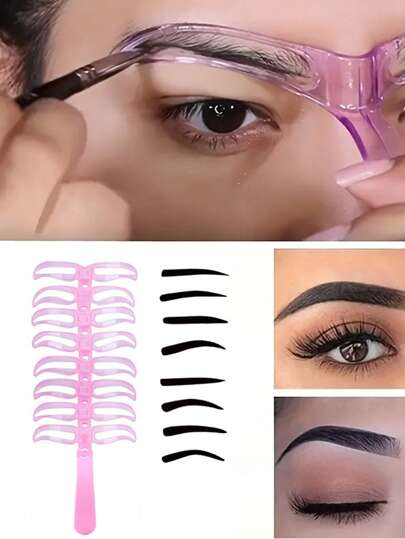 9 st ögonbrynskort, smink, billigt, rumsinredning, sminkbord, resor, sovrum, sminktillbehör, billigt, strumpbyxor, smink, sminkverktyg, billiga saker, presenter, presenter till kvinnor, julklappar