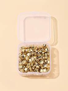 50 Cái/bộ Ngẫu Nhiên Thiết Kế Ngôi Sao Thời Trang Tự Làm Đính Hạt Dành Cho Nữ Dành Cho Tự Làm Trang Sức Làm - Vàng - Xem 2