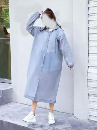 1入組亞克力日常雙色雨衣適用於戶外騎術