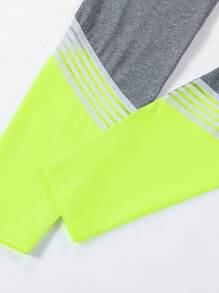 Yoga Trendy Set bộ đồ thể thao Khối Màu Slogan - Nhiều màu - Xem 6