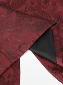 CLOUDSTYLE Men Jacquard Single Button Blazer & Straight Leg Trousers - Multicolor - View 6