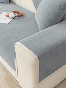 1入組素色沙發套，現代主義滌綸防滑彈力沙發套家用 - 淺灰色 - 查看 5