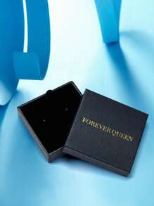 FOREVER QUEEN 1對925純銀心月長石耳釘適合女士時尚低過敏性首飾類