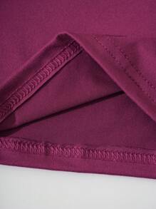 INAWLY 錄音帶和印花T恤 - 紫色 - 查看 4