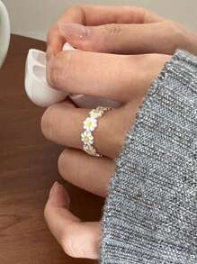 1 vòng tay trang trí hoa cúc thời trang cho phụ nữ để trang trí hàng ngày - Nhiều màu - Xem 3