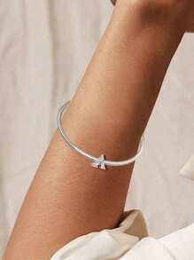 FOREVER QUEEN 1 件 925 纯银 A~Z 字母吊饰 26 颗字母珠子适合手链项链 - 銀色 - 查看 3