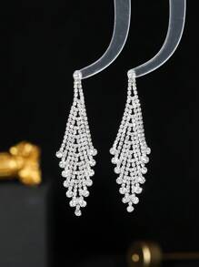 1 Paar Ohrringe mit Glamourös Künstlich Kristall Dekor, Für Frauen Für Party
