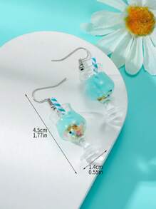 1 đôi Bông tai hình giọt nước phát sáng sáng tạo trong bóng tối cho phụ nữ cho kỳ nghỉ - Nhiều màu - Xem 3