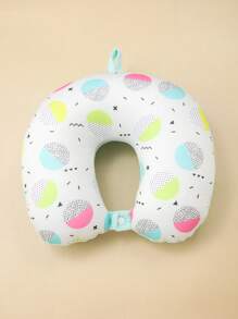 1 Họa Tiết Hình Học Gối Du Lịch Hình Chữ U, Vải Dệt Kim Hiện Đại Mềm Di Động Gối Du Lịch Cho Du Lịch - Màu xanh nhạt - Xem 1