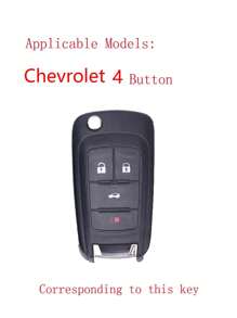 1入組矽膠車鑰匙殼與雪佛蘭兼容,鑰匙表袋用鏈條或絲帶連接到馬甲懷錶套 - 黑色 - 查看 3