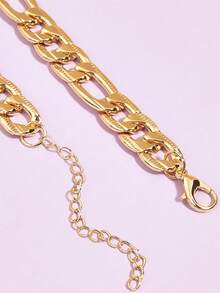 1pc Minimalist Pet Necklace For Dog For Decoration - Gold - View 3