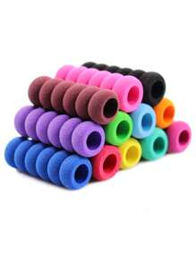 12 Sponge Finger Guards To Correct Writing Style, Random Colors - Multicolor - View 2