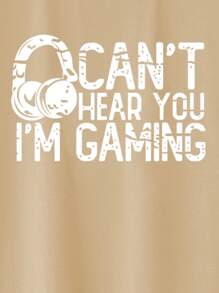 Manfinity Homme Men Slogan Graphic Tee - Khaki - View 7