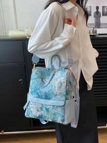 Ba lô cổ điển không thấm nước, nhẹ, trung bình, có họa tiết hoa, túi đi học phía trước dành cho sinh viên tốt nghiệp, nữ sinh tuổi teen, sinh viên năm nhất, năm thứ hai, cấp hai và cấp ba ở trường đại học, đại học và trung học, hoàn hảo cho hoạt động ngoài trời, du lịch và trở lại trường học Ba lô, cặp đi học, ba lô đi học ,Back To School,Ba lô lớn,Phong cách thường ngày cổ điển,Thích hợp cho nữ sinh viên đại học nữ tuổi teen,Hoàn hảo cho việc tựu trường,đại học,trung học cơ sở, trung học phổ thông - Nhiều màu - Xem 4