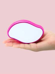 1入組玻璃頭髮橡皮適用於除毛可重複使用水晶除毛器適合女士和男士