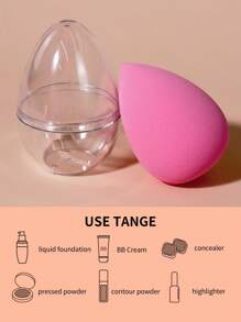 1pc Reusable Makeup Sponge Set (With Egg Shell Storage), Ideal For Applying Powder And Liquid Products, Provides Soft And Smooth Daily Makeup Application, Suitable For Both Men And Women, Can Be Used Wet Or Dry, Portable, And Easy To Carry, Perfect For Daily Use And Travel,Cheap,Stocking Stuffers,Makeup,Makeup Tools,Cheap Stuff,Gifts,Gifts For Women,Christmas Gifts - Multicolor - View 6