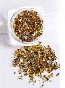1box Gold Foil Nail Art Decoration DIY Nail Charms Nail Gems Nail Supplies