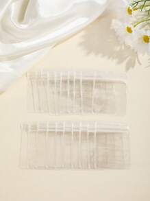 20入組/包日常使用透明PVC自封首飾禮品袋 - 無色 - 查看 2