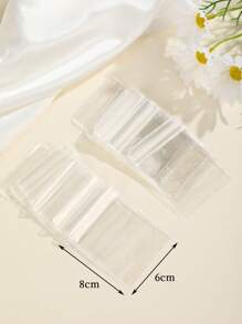 20入組/包日常使用透明PVC自封首飾禮品袋 - 無色 - 查看 5