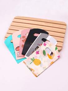 50 Cái/gói Dễ Thương Ngẫu Nhiên Họa Tiết Hoạt Hình Nhỏ Bao Bì Hàng Hóa Túi, Trang Sức & Túi Quà Tặng - Nhiều màu - Xem 5