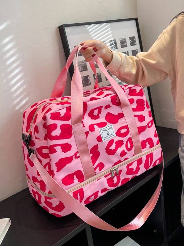 Nueva bolsa de equipaje simple, de moda y versátil, bolsa casual para deportes y fitness, viajes de corta distancia, deportes, gran capacidad, impermeable, versátil y exquisita, para estudiantes universitarios, bolsa de maternidad, bolsa de viaje con compartimento independiente para zapatos, se puede colocar en un carrito, regalo de vacaciones, ligera y plegable