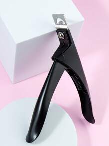 1pc U-Shaped Stainless Steel Nail Clippers,Nail Supplies,Nail Tools,Nail Art Tools,Back To School,Nails,Nail Tools For Press On Nails,Manicure Pedicure Tools - Black - View 3