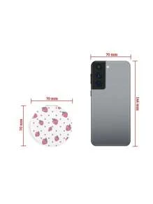 1pc Strawberry Pattern Foldable Mirror - White - View 4