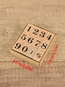 1 Số Hoa Văn Con Dấu Gỗ, Đơn Giản Đa Năng Con Dấu Gỗ Cho Thủ Công DIY, Tay Tài Khoản - Nhiều màu - Xem 2