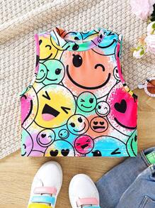 SHEIN Tween Girl Cartoon Graphic Tank Top