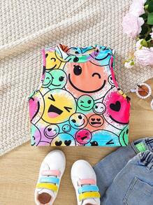 SHEIN Tween Girl Cartoon Graphic Tank Top