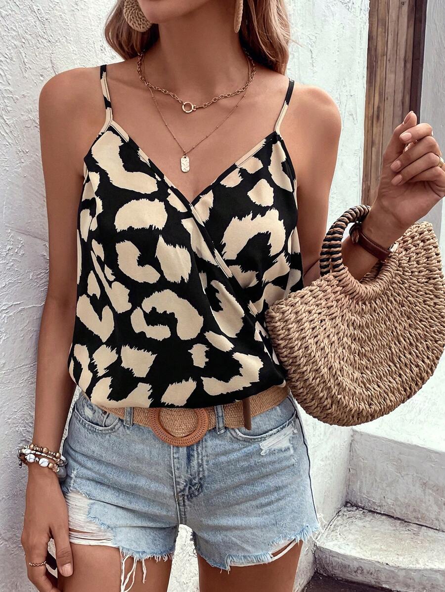 SHEIN Clasi Top de tirantes con estampado - Multicolor - Ver 1