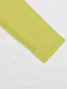 夏季纯色性感连体裤，深V领露背长袖连体裤，适合夜店穿着 - 綠色 - 查看 3