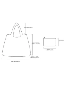 Colorblock Striped Pattern Shopper Bag School Bag,Back To School,Large Capacity,Portable,Classic Casual, Suitable For Teen Girls Women College Students, Perfect For Back To School,College,Elementary School,Middle School, High School,Shopping,Holiday ,Vacation Essentials - Multicolor - View 4