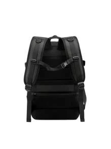 17 Inch Medium Functional Backpack Zip Front With Usb Charging Port, Schoolbag For Travel, College, School Travel Backpack School Backpack Bookbag Black Backpack Travel Essentials Vacation Holiday School Supplies For School College Students Men Gifts - Black - View 7